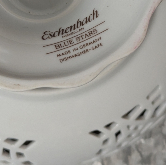 Vintage Eschenbach PORZELLAN Blue Cherubs Celestial - Picture 6 of 7
